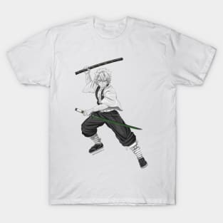 Gray Wind Man T-Shirt